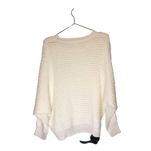Altar'd State Cream Knit Sweater Size Medium/Large - Picture 2 of 7
